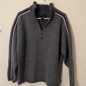 American Eagle Outfitters Gray Zip-Up Sweater